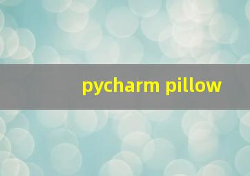 pycharm pillow